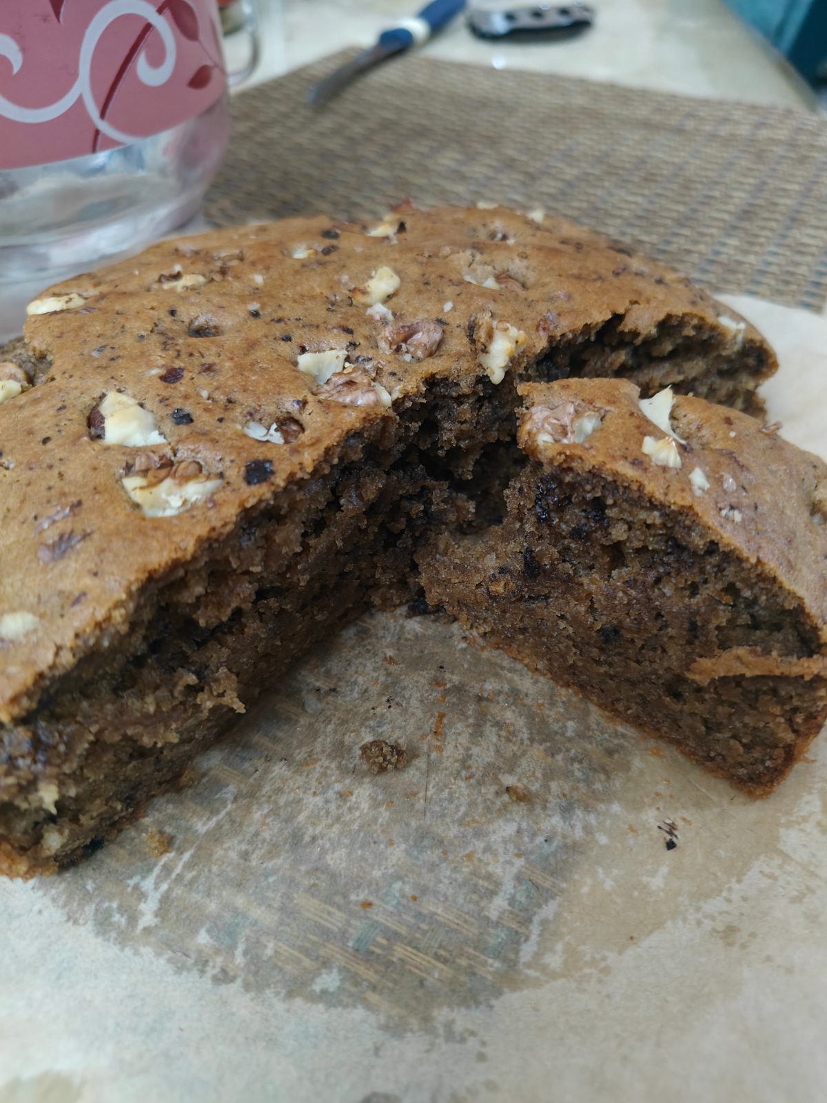 EGGLESS COFFEE WALNUT CAKE (Home Baked) — by Tincy