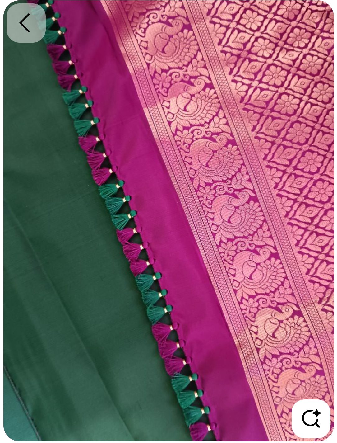 Saree tassels, pico fall and saree pre-pleating — by Susheela Gangadhar