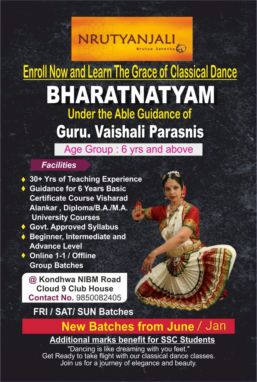 Bharatanatyam Classes with Vaishali Parasnis — by Vaishali Parasnis